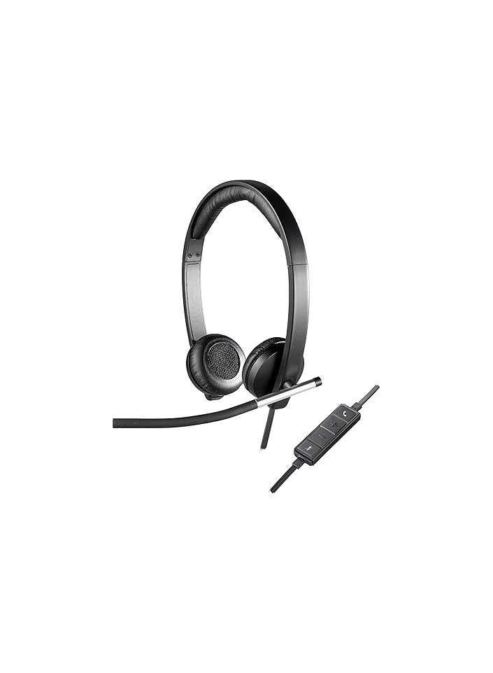 PROMASS H650e Wired Headset, Stereo Headphones with Noise-Cancelling Microphone, USB, In-Line Controls  - Image 2
