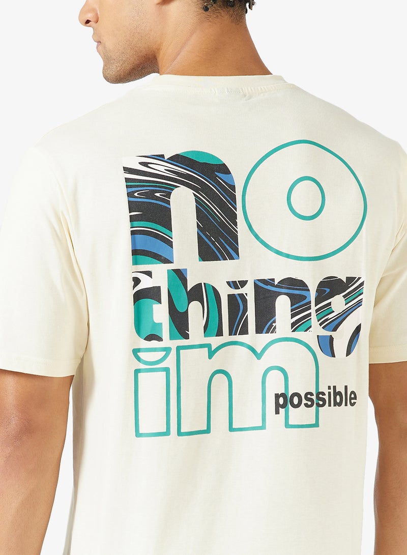 سفنتي فايف تيشيرت بطبعة جرافيك بقصة عادية - Image 3