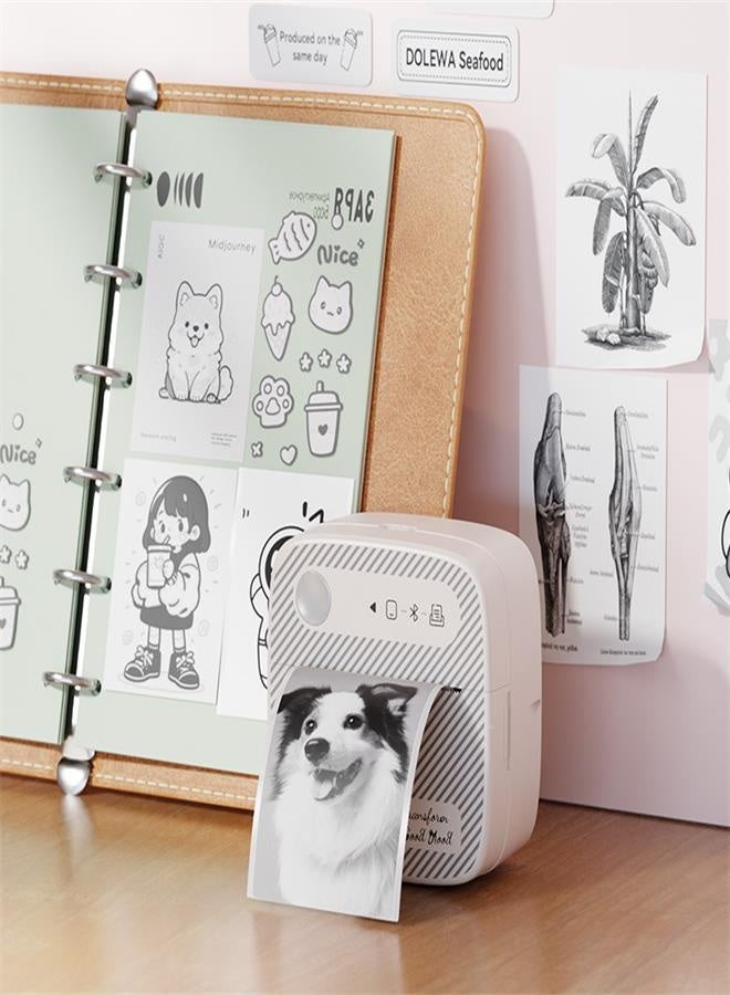 Portable Mini Thermal Printer: Bluetooth Wireless Connection, Ideal for Photo & Label Printing - Image 2