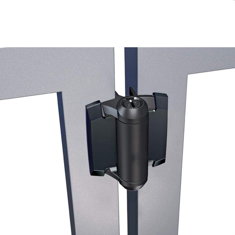 Automatic Door Hinge: 2Pcs Black Heavy-Duty Nylon - Auto Self-Closing Adjustable Hinge for Outdoor Pool Gates, Garden Fences and Aluminum Door Frames - Image 4