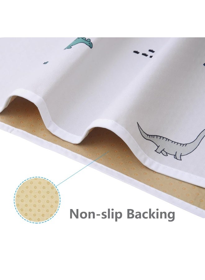 WOMUMON 51” Baby Splat Mat for Under High Chair/Arts/Crafts, Washable Waterproof Anti-Slip Floor Splash Mat, Portable Wipeable Spill Mat and Table Cloth - Image 4