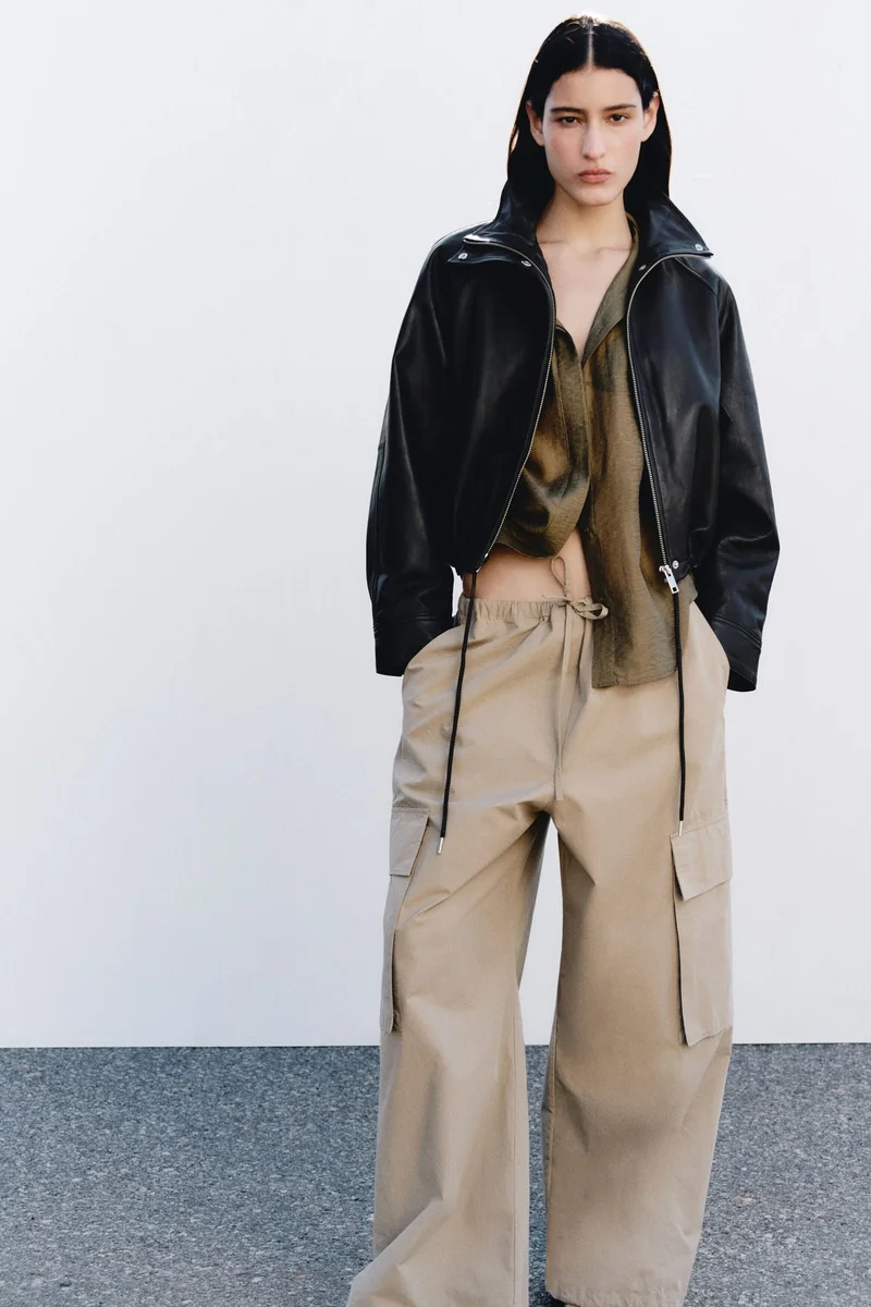 H&M  Oversized leather jacket for Women | Best Price UAE