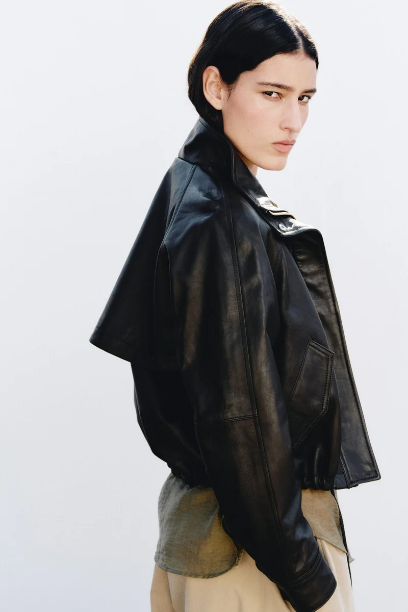 H&M  Oversized leather jacket for Women | Best Price UAE