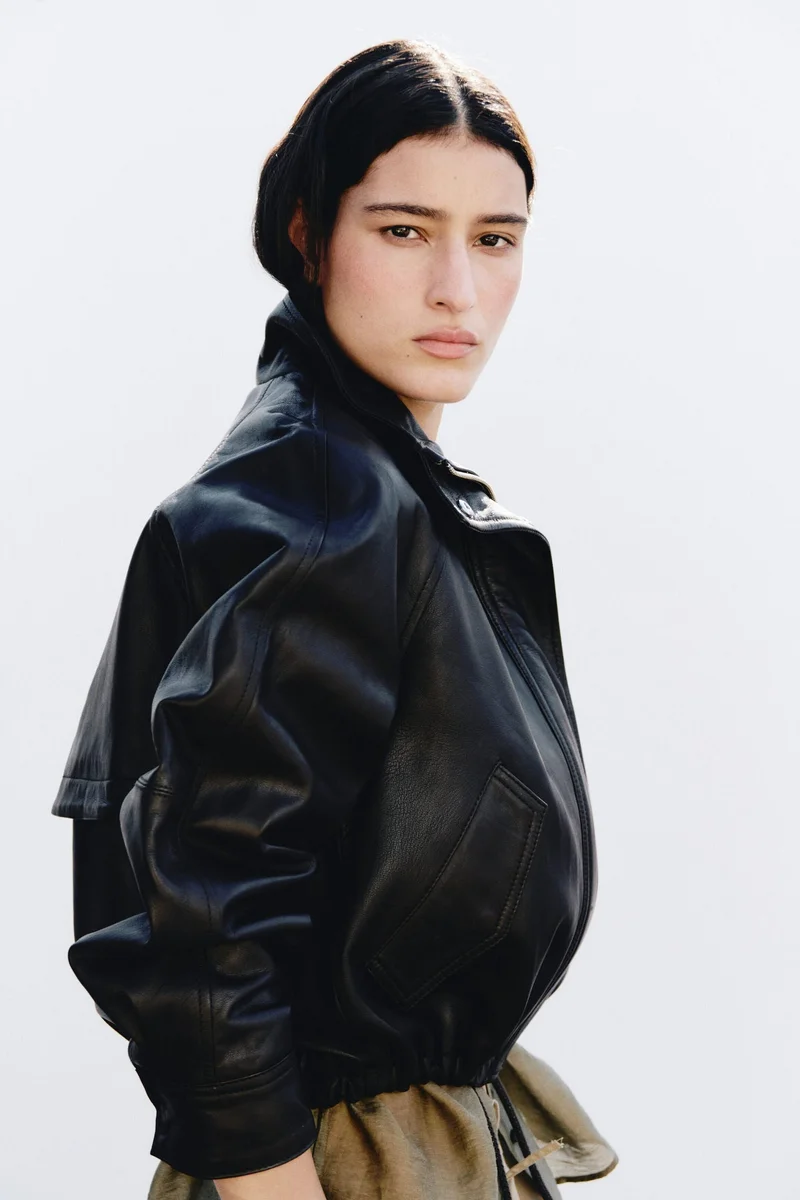 H&M  Oversized leather jacket for Women | Best Price UAE
