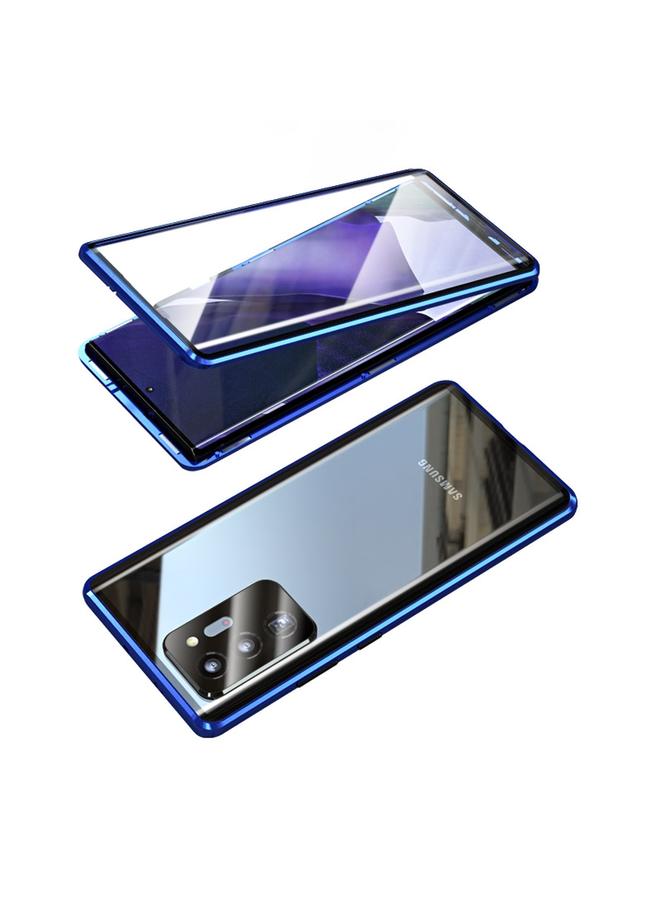اس-توب جراب لهاتف Samsung Galaxy Note20 Ultra بإطار معدني مغناطيسي وغطاء زجاجي مقوى مزدوج الجوانب - Image 2