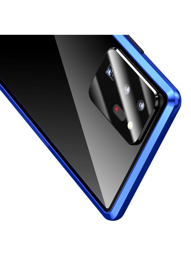 اس-توب جراب لهاتف Samsung Galaxy Note20 Ultra بإطار معدني مغناطيسي وغطاء زجاجي مقوى مزدوج الجوانب - Image 5