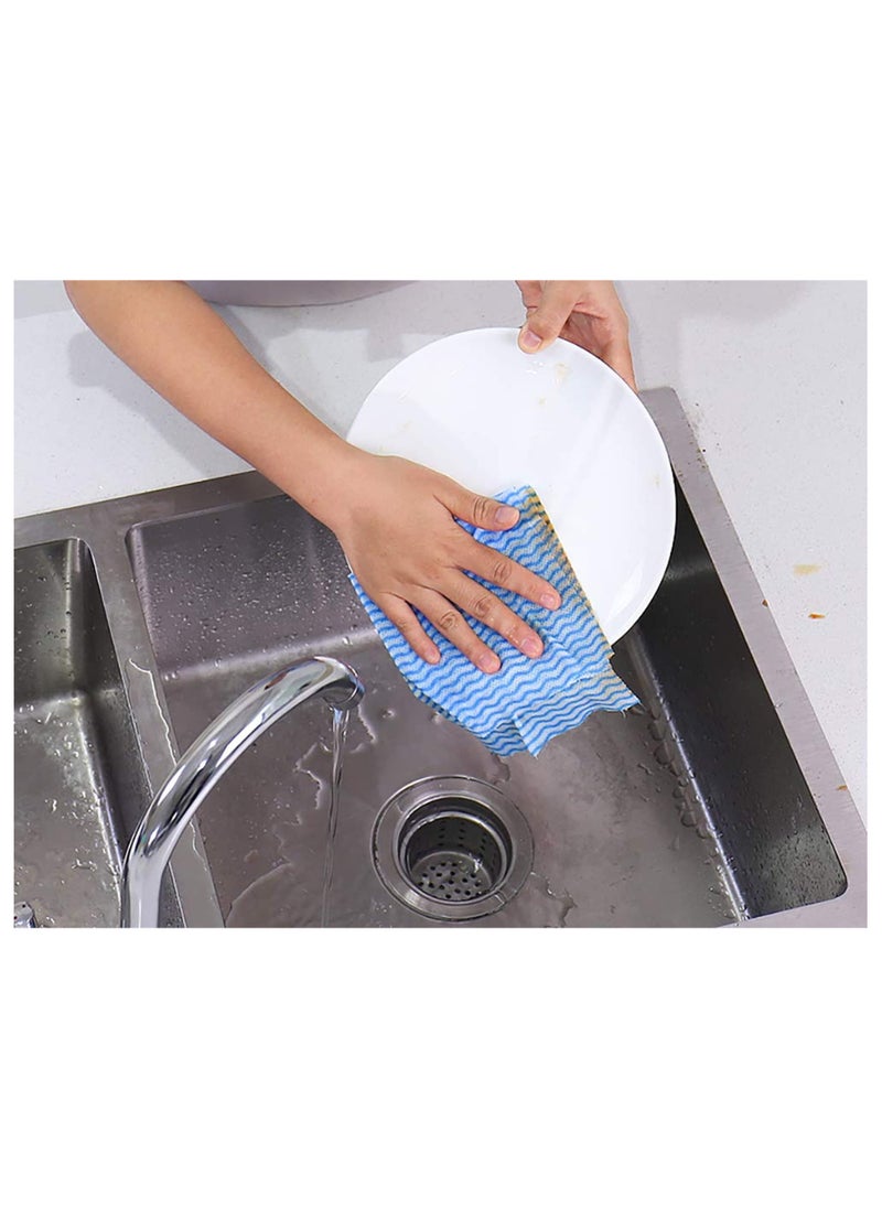 sokany 3 Rolls Reusable Cleaning Wipe Sheet, Multipurpose Towel Cleaning Cloth, Disposable, Non-stick Wiping Rags, Household Paper Towels for Kitchen, House Cleaning Cloth Towel (Multicolour)  - Image 5