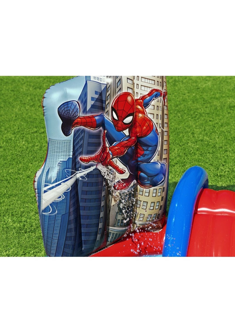 Bestway Children's pool with slide, swimming balls, and inflatable Spider-Man design water toys 98793  - Image 4