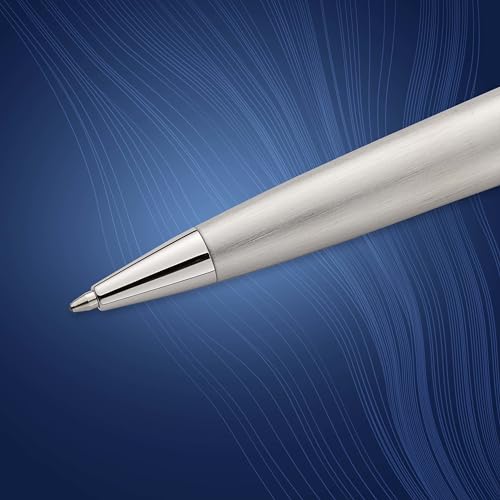 Waterman Expert Ballpoint Pen, Stainless Steel with Chrome Trim, Medium Nib with Blue Ink Cartridge, Gift Box - Image 5