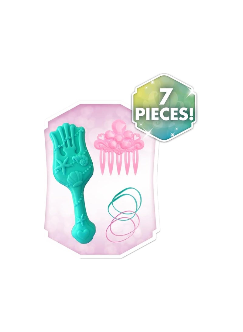 Just Play Disney Princess Ariel Small Styling Head – 8" Doll Head with Brush, Hair Comb & Bands for Kids  - Image 5