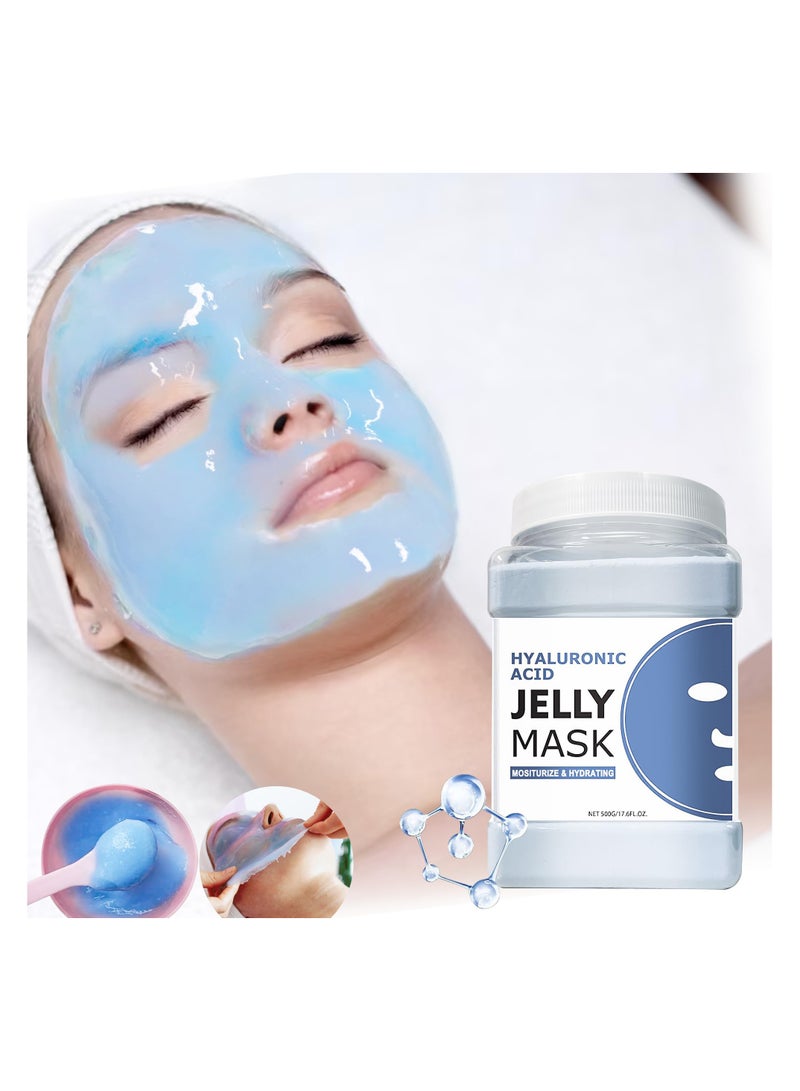 Jelly Mask for Facial Professional, Peel-Off Jelly Mask Hydrating Modeling Mask, Hydro Jelly Mask Powder for Skincare Hydrating, Vegan Sodium Alginate Mask, Paraben Free, Fragrance Free - Image 1