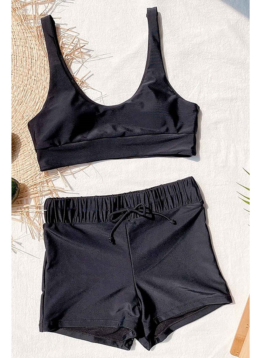 Angelsin Shorts Tankini Bikini Set  - Image 3