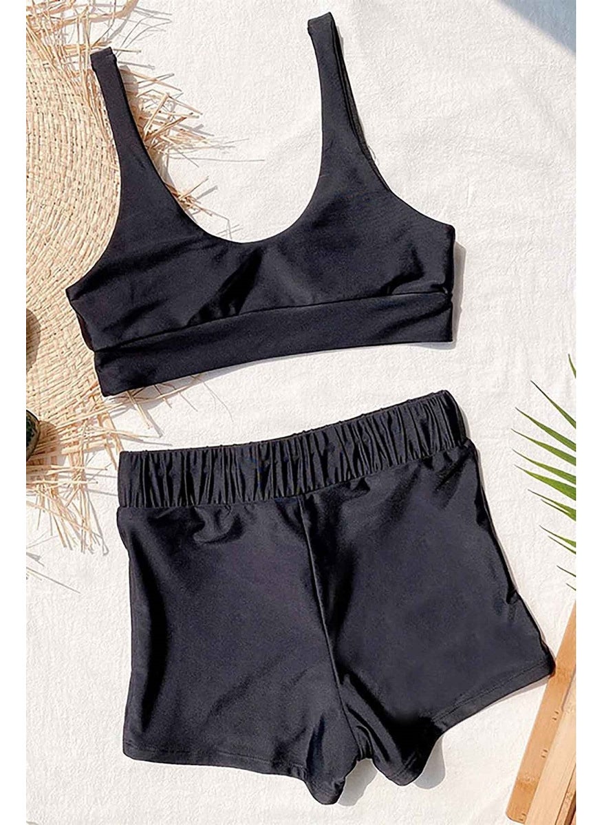 Angelsin Shorts Tankini Bikini Set  - Image 4