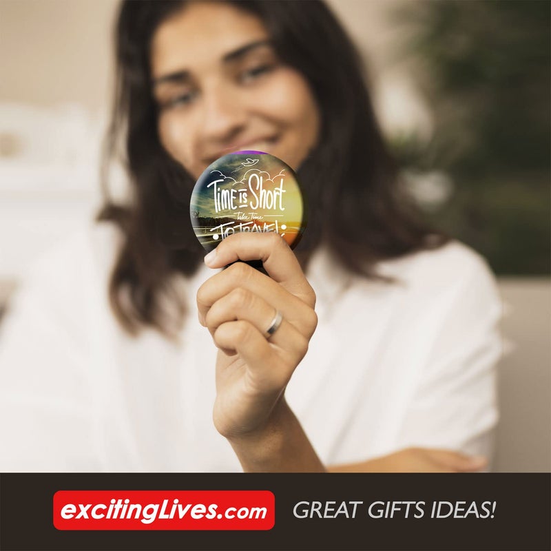 exciting Lives - Funky Fashion Badges Set Of Six - Gift for Birthday, Travelers, Party - Gift for SIster, Brother, Friend, Relative, Family - Image 5