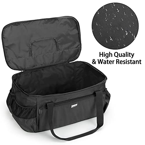 samdew Outdoor Grill Cover Compatible with Weber 121020 Go-Anywhere Charcoal Grill, Portable Grill Storage Carry Bag Compatible with Weber 1141001 Go-Anywhere Gas Grill, Bag Only (Patented Design) - Image 4