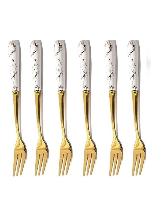 NIBEMINENT 6-Piece Dinnerware Cutlery Set Multicolour