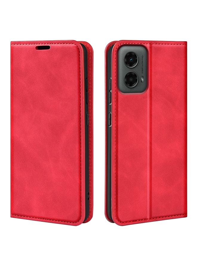 S-TOP Case For Motorola Moto G 5G 2024 Retro-skin Magnetic Suction Leather Phone Case - Image 1