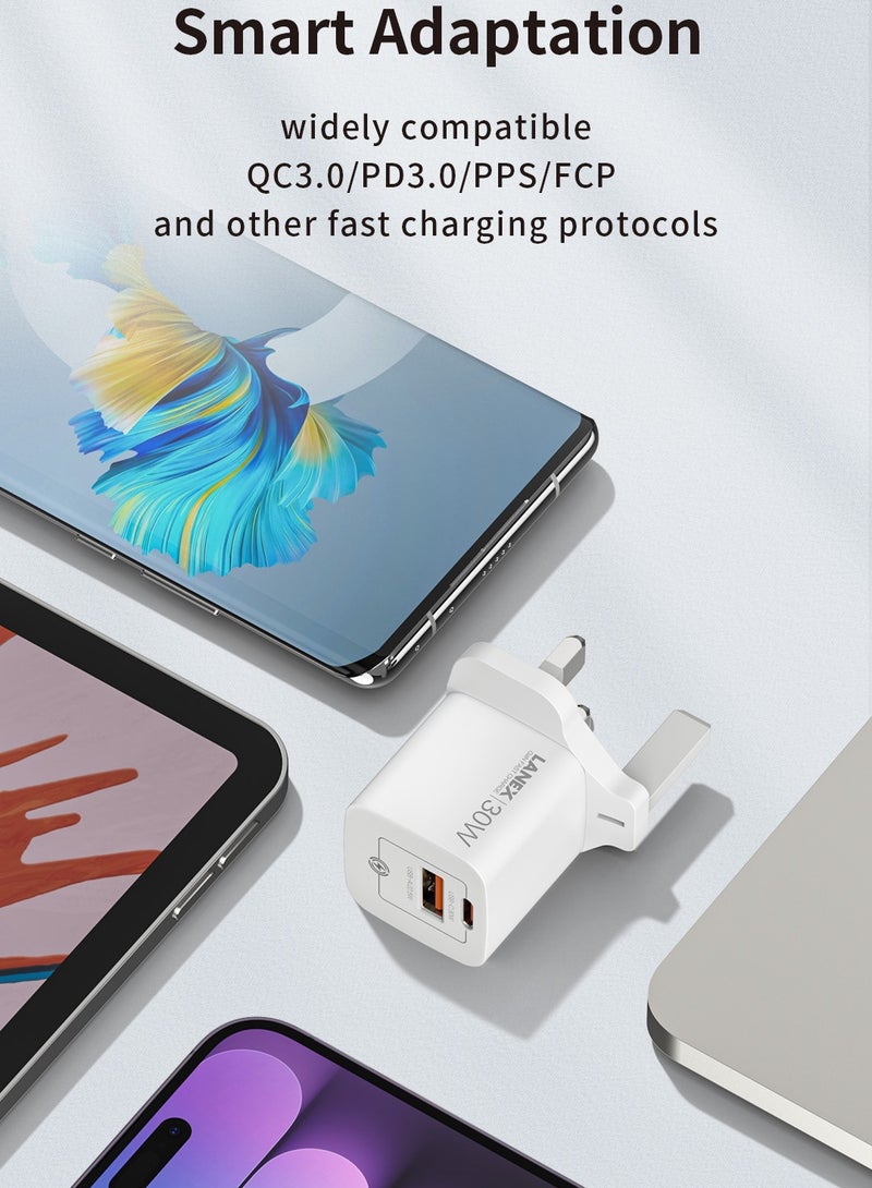 LANEX Lanix LC65U Home Charger Head 2 Ports PD and USB 30W Support GaN - Image 5