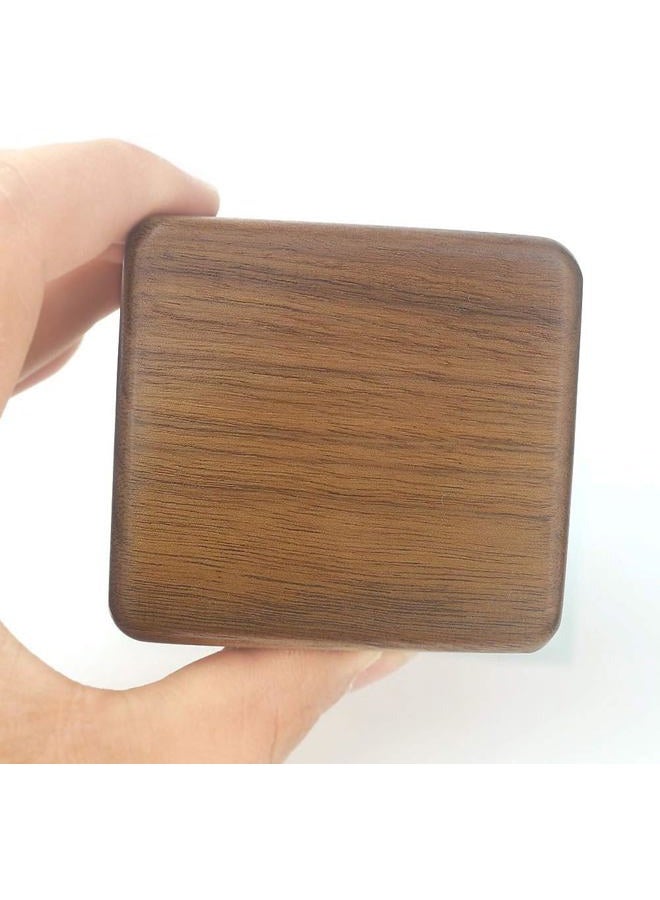 Sinzyo Natural Wooden Music Box with Customizable Photos Wind Up Musical Box Gifts for Christmas,Birthday and Valentine's Day(Simple Walnut, Tone:Can't Help Falling in Love) - Image 2