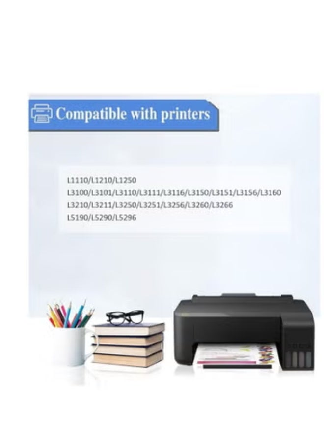 Terabyte مجموعة حبر 103 لطابعة EcoTank لمجموعة كومبو 4 عبوات أسود أزرق سماوي أرجواني أصفر لطرازات L1110‎ L3110 L3111 L3150 L3151‎ L3156 L3160 L5190‎ - Image 2