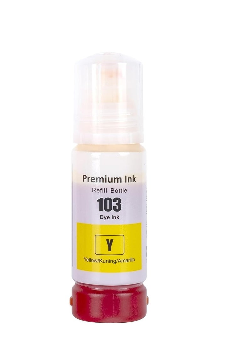 Terabyte Ink Set 103 for EcoTank for EPSON Combo Set 4-Pack Black Cyan Magenta Yellow for L1110‎ L3110 L3111 L3150 L3151‎ L3156 L3160 L5190‎  - Image 2