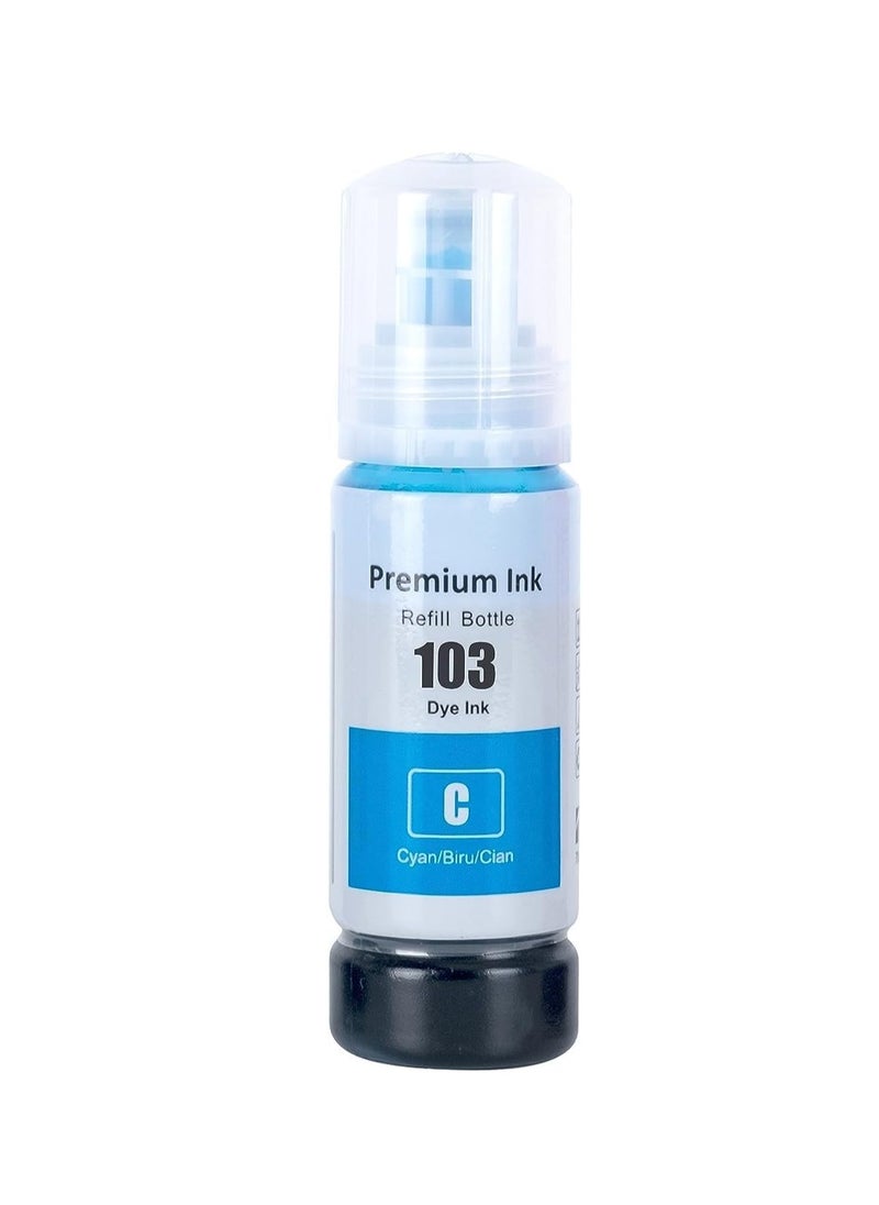Terabyte Ink Set 103 for EcoTank for EPSON Combo Set 4-Pack Black Cyan Magenta Yellow for L1110‎ L3110 L3111 L3150 L3151‎ L3156 L3160 L5190‎  - Image 3