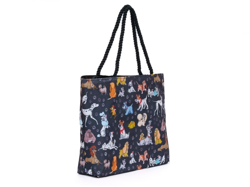 Disney Dogs Tote Bag for Women  101 Dalmatians Lady and Tramp Copper Dodger Print Travel Bag  Large Canvas Purse  Disney Outfit Accessory  Work Tote  Everyday Carry-All - Image 5