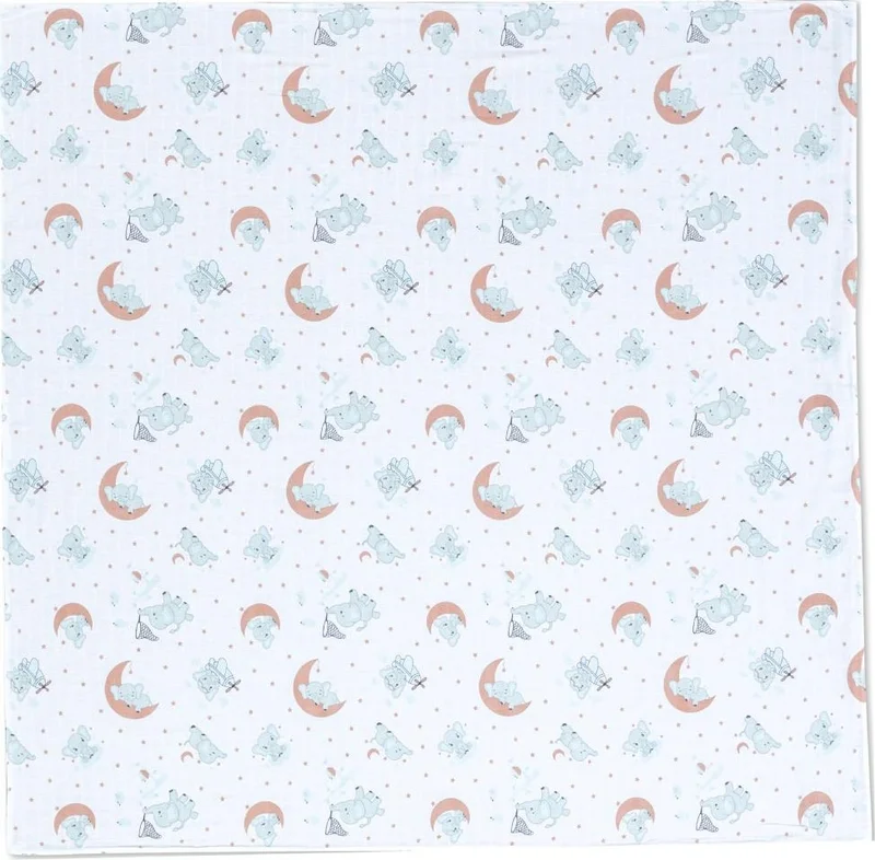Gezenbebe Hero Muslin Baby Blanket (120X120) Elephant