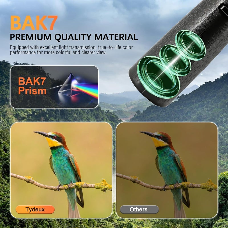 Tydeux 8x42 Compact Binoculars -BK7 Prism -gifts for Bird Watching, Hunting and Sport Games, Concerts and Theater - Image 2