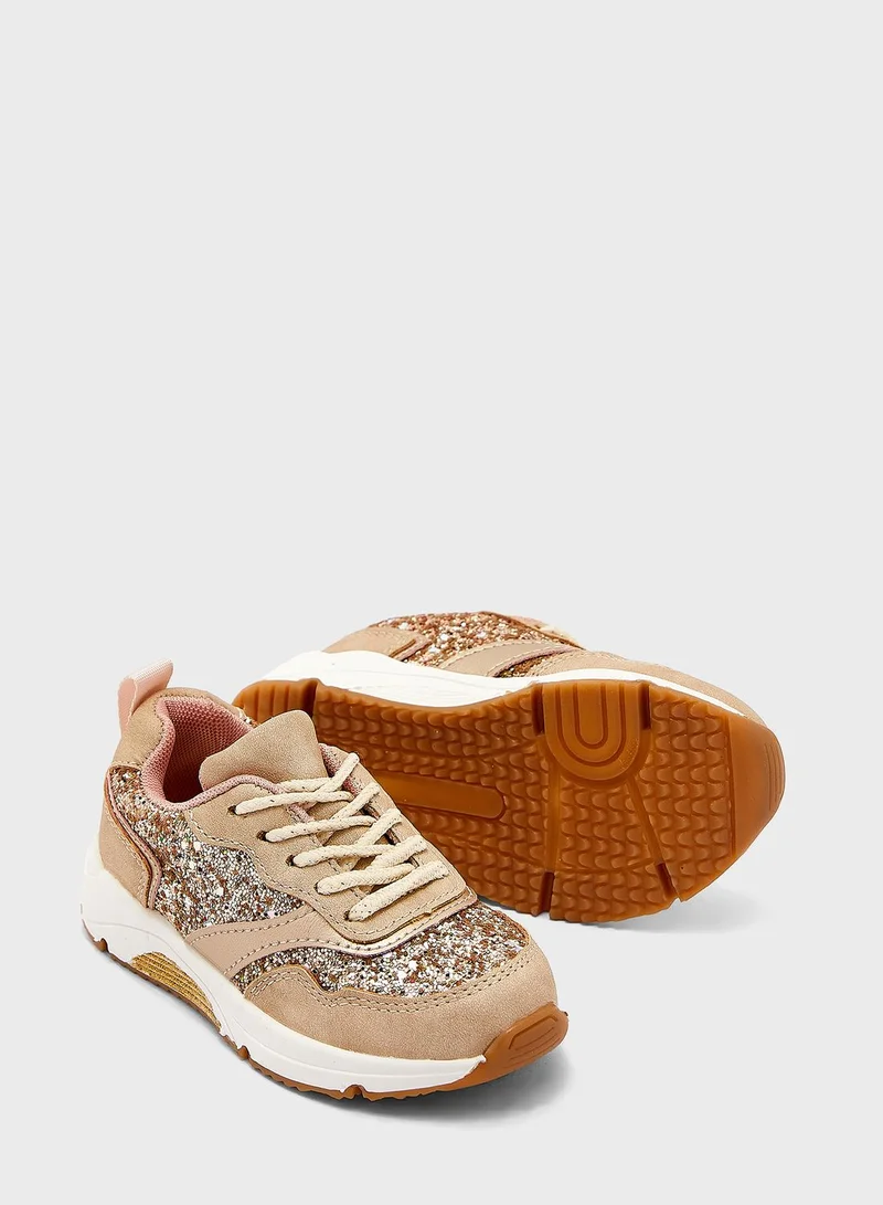 Pinata Glitter Lace Up Trainer