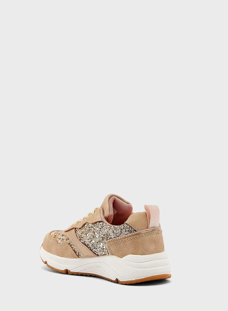 Pinata Glitter Lace Up Trainer