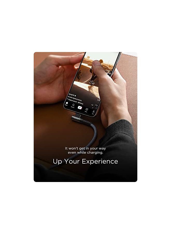 Ainope كابل شاحن USB C ، [عبوة 2 ، 6.6 قدم] شاحن سريع USB C بزاوية 3.1A ، كابل USB إلى USB C متين مضفر من النايلون يناسب شاحن سامسونج جالاكسي S10 S9 بلس S21 ، نوت 10 9 A51 ، LG - Image 3