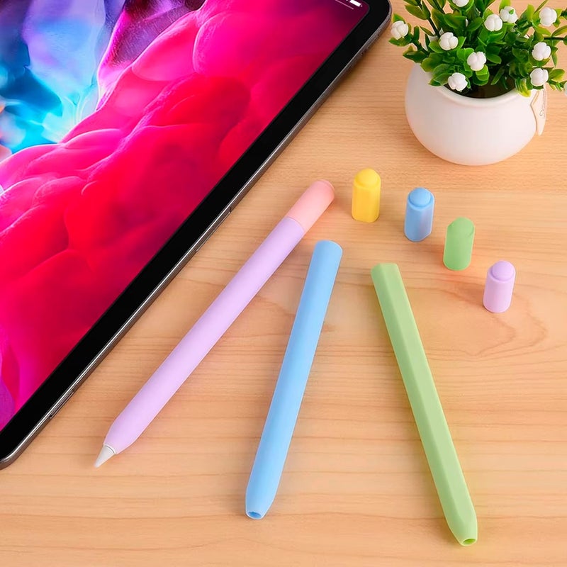 Brain Freezer Dual Colour Silicone Case Compatible with Pencil 3rd Generation Pencil USB C Lightweight Grip for Protect Accessories, Durable Thin Cover Sleeve (Pencil Not Included) (Yellow Red) - Image 4
