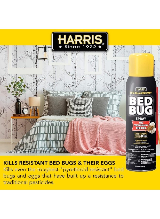 Harris Toughest Bed Bug Killer – 16oz Aerosol Spray for Effective Bed Bug Control - Image 3