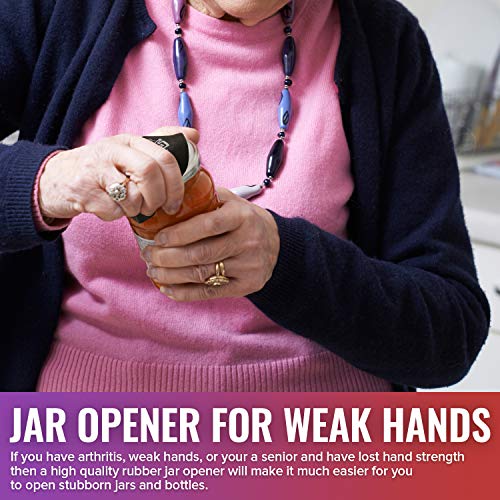 JAR HEADS Rubber Jar Opener Gripper Pad 5 Pack - Thick 5 Inch Grippers for Opening Jars Made in the USA - Jar Opener for Weak Hands & Seniors with Arthritis - Image 3