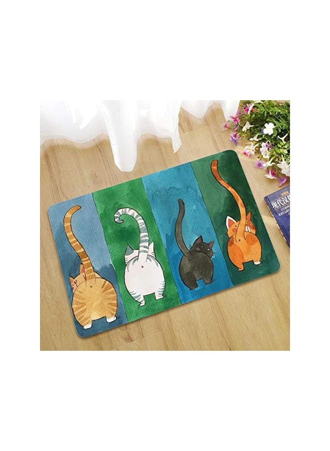 The Bros Non-slip Doormat, Cute Welcome Mat Sturdy Practical Cat Pattern for Kitchen Living Room for Balcony for Hallway Bathroom for Bedroom(40 * 60cm) - Image 3