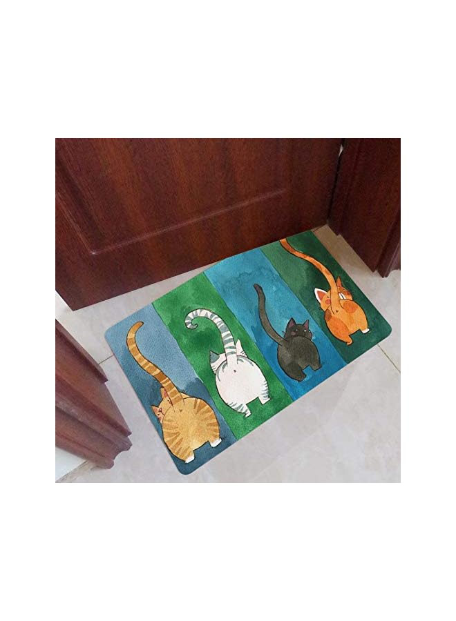 The Bros Non-slip Doormat, Cute Welcome Mat Sturdy Practical Cat Pattern for Kitchen Living Room for Balcony for Hallway Bathroom for Bedroom(40 * 60cm) - Image 4