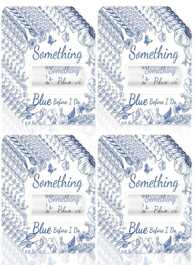Siifert 24 Pcs Something Blue Before I Do Gifts for Guests Something Blue Lip Balm Floral Wedding Party Favors Bridal Shower Travel Size Lip Balm Party Supplies for Bridesmaid Bachelorette Souvenirs - Image 1