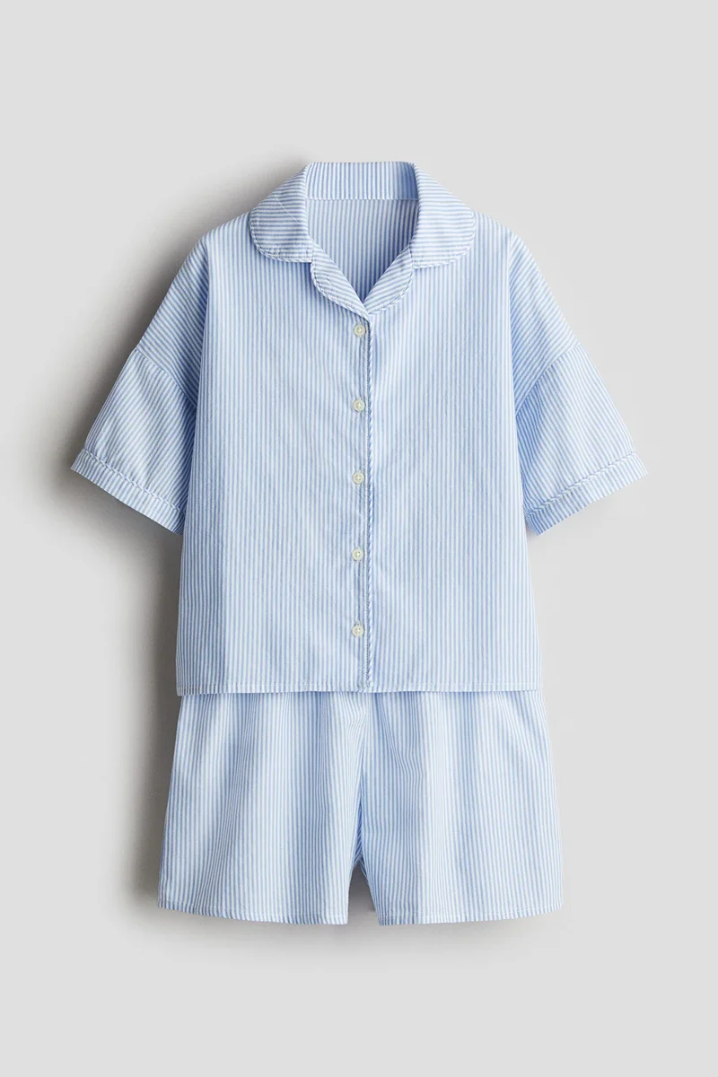 اتش اند ام بيجاما من نسيج قطن البوبلين