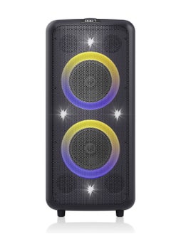 F&D F&D PA300 100 Watt Party Bluetooth Trolley Speaker With Multi Color Decorative LED Lights\ Wireless Mic\Remote Control/FM Radio /Aux in/USB/Optical  - Image 4