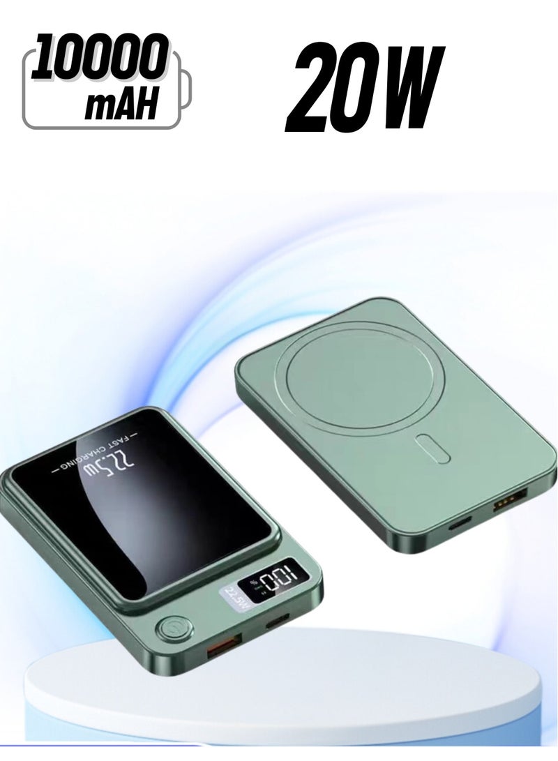 xinzhen P110 Power Bank 10000mAh Magnetic Wireless Charger, 22.5W Fast Charging, Type-C, LED Display, Ultra Slim - Image 1