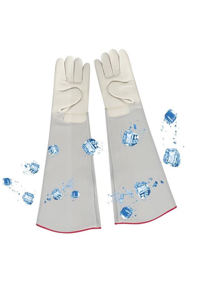 -260? Cryogenic Gloves, 10.2 Low Temperature Liquid Nitrogen Freezer Dry Ice Cryo Antifreeze Gloves for Liquid Nitrogen Cold Storage - Image 1