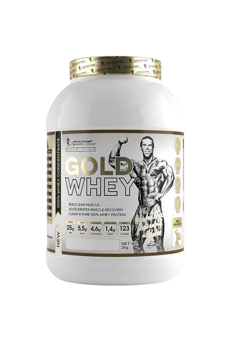 KEVIN LEVRONE Gold Whey Support Muscle Recovery Muscle Growth 2 Kg Chocolate Flavor 
