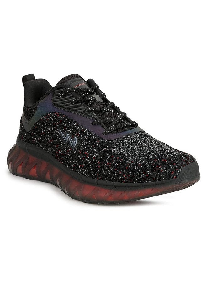 كامبس حذاء رياضي Campus Ree-FLECT (N) للرجال باللونين الأسود والأحمر - مقاس 6 المملكة المتحدة/الهند 5G-858 - Image 1