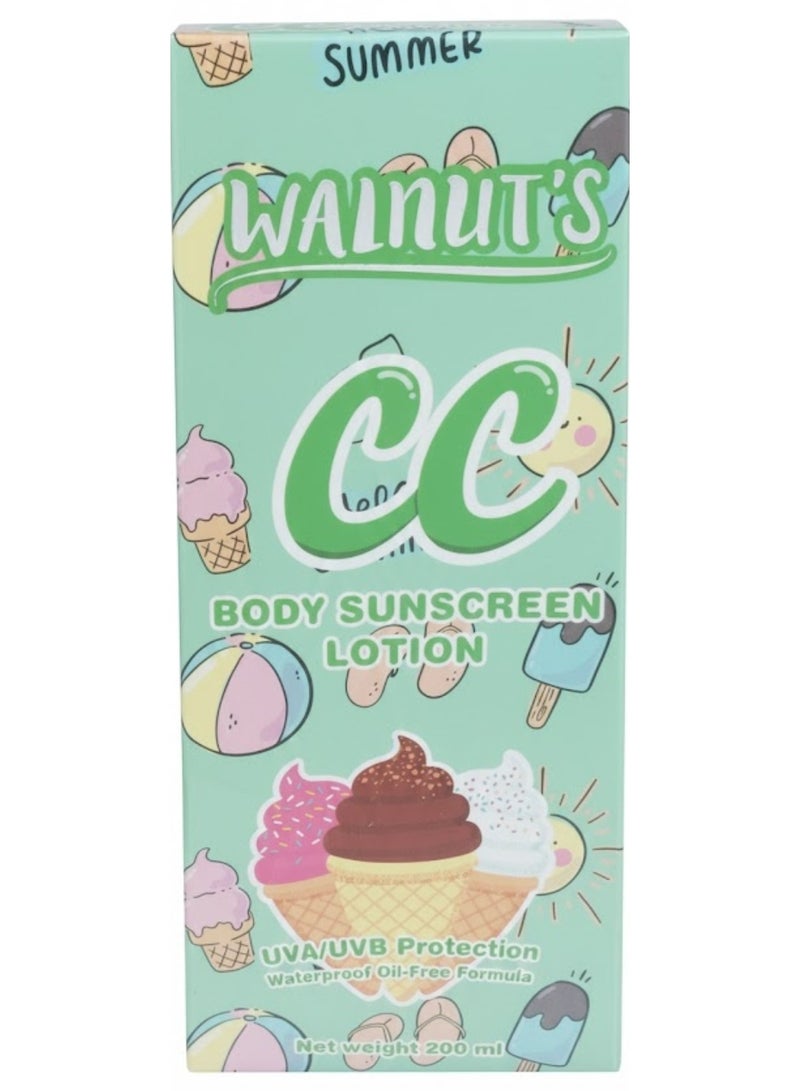 Cc Walnut's CC Body Sunscreen Lotion 200ml