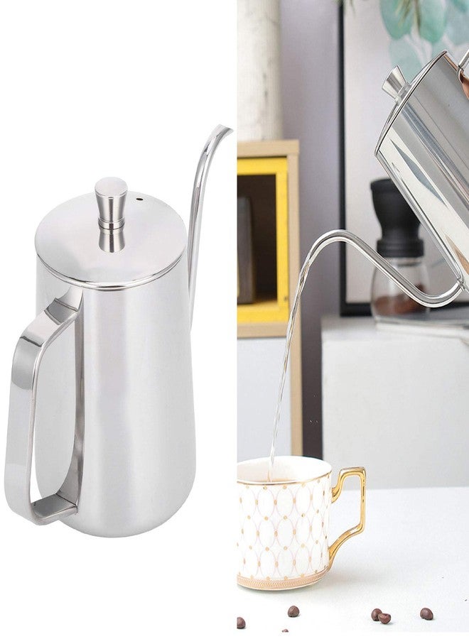 POCREATION 600ml Pour Over Coffee Kettle, Drip Kettle for V60 Chemex304 Stainless Steel Gooseneck Kettle with Slender Spout Lid - Image 2