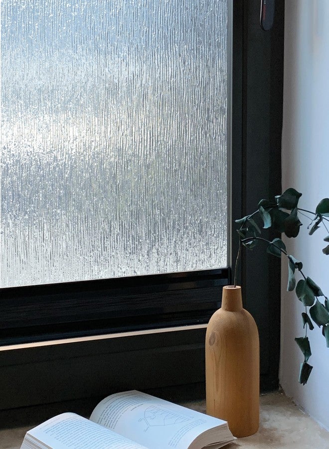 Artscape Rain | Decorative Privacy Window Film with Textured Glass Pattern | Non-Adhesive & UV Protection | Easy to Apply & Removable | 36 x 72 Inches | Made in USA - Image 2