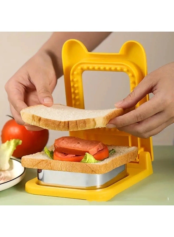 SHAOZHEN 3PCS Sandwich Maker,Sandwich Cutters for Kids Lunch,Crustless Breakfast Sandwich Cutter and Sealer Set Great for Children Boys Girls Lunchbox and Bento Box - Image 3