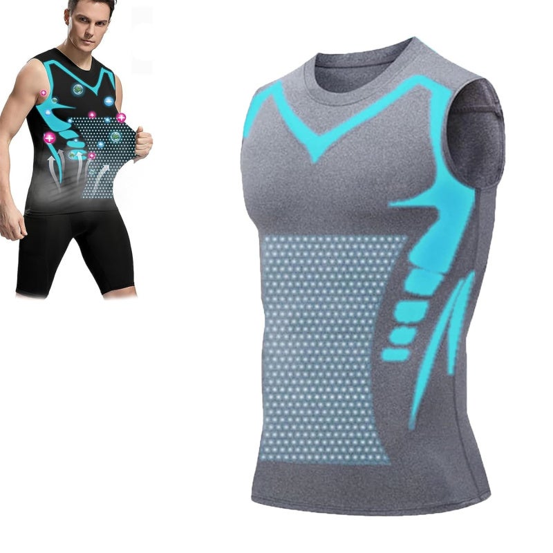 New Version Ionic Shaping Vest - Energxcell Ionic Shaping Vest Crewneck Slimming Compression Tank - Image 2