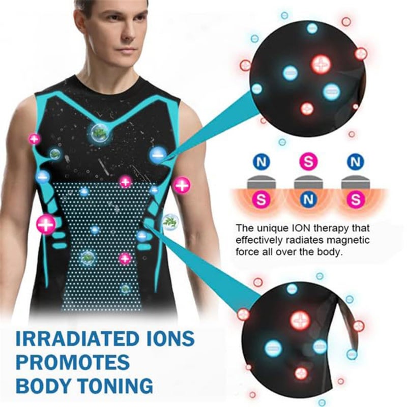 New Version Ionic Shaping Vest - Energxcell Ionic Shaping Vest Crewneck Slimming Compression Tank - Image 3